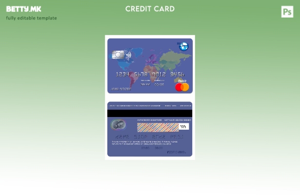 модерен стил Шаблон за мастер картички Algeria Banque Extérieure D'algérie